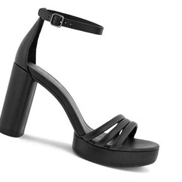 Women's Ecco Elevate Sculpted 75 Sandals Black | SG 169MQZ